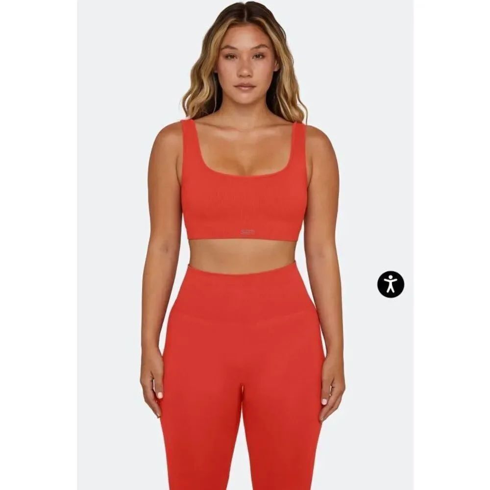 ✨Set Active Sculptflex® Power Box Cut Coral Sz Large Sports Bra✨